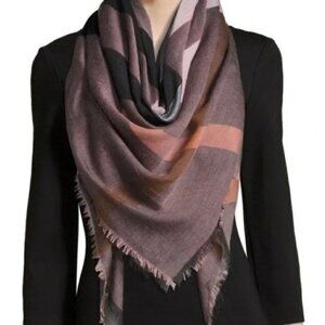 Burberry Scarf Relaxed Mega Check Square- Antique Rose